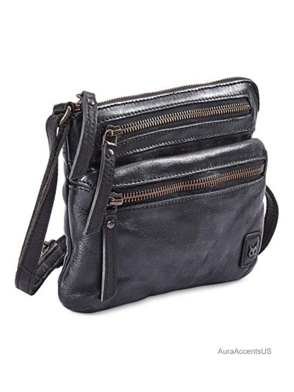 Small Genuine Leather Crossbody Bag for Women Adjustable Sling Purse Multi